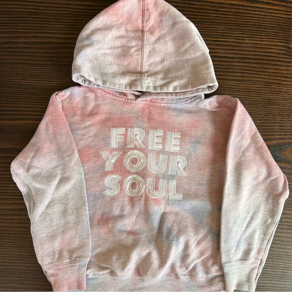 Custom Rabbit Skins Tie-Dye Hoodie with Pockets Size 5-6